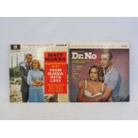 Two James Bond original sound track EPs, one is Doctor No, the other Russia With Love, vinyl and