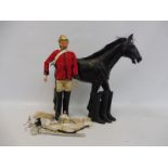Original Action Man - a 1970s flock haired figure with lifeguard uniform, many spares and