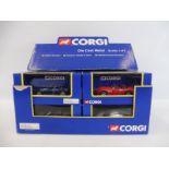 A boxed Corgi 1:43 scale racing car trade pack containing 12 individually boxed models.
