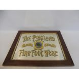 A rare Victorian Portland Fine Foot Wear advertising mirror, 24 1/2 x 20".