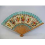 A BOAC 'Travel all over the world' paper fan.