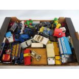 A tray of loose die-cast vehicles, various makers.
