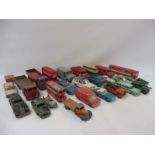A box of mainly playworn Dinky toys, various eras to include a Foden, a Leyland Octopus and a Post