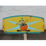 A fairground brightly coloured metal sign, 68 1/2 x 30".