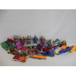 A quantity of later Transformers with Takara action figures, dated 1987.