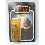 Star Wars - Original carded Return of the Jedi Bib Fortuna figure, made in Hong Kong, 65 back,