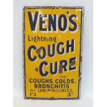A Veno's Lightning Cough Cure rectangular enamel sign, 15 x 24".