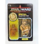 Star Wars - Original carded Kenner Power of the Force Romba figure, light yellowing, good edges to