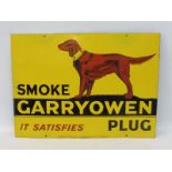 A Gary Owen Plug tobacco pictorial enamel sign with image of a standing hound to the centre,