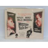 An original cinema poster 'Mystery at Tiger Bay', 1961 USA, featuring Hayley and John Mills,