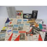 A collection of assorted sporting programmes including football, 1960s Tottenham Hotspur included,