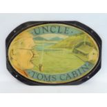 An unusual 1960s perspex sign 'Uncle Toms Cabin', 19 x 13".