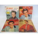 Four original Elvis LPs on the RCA label, Jail House Rock x2, vinyl and cover VG to VG+.