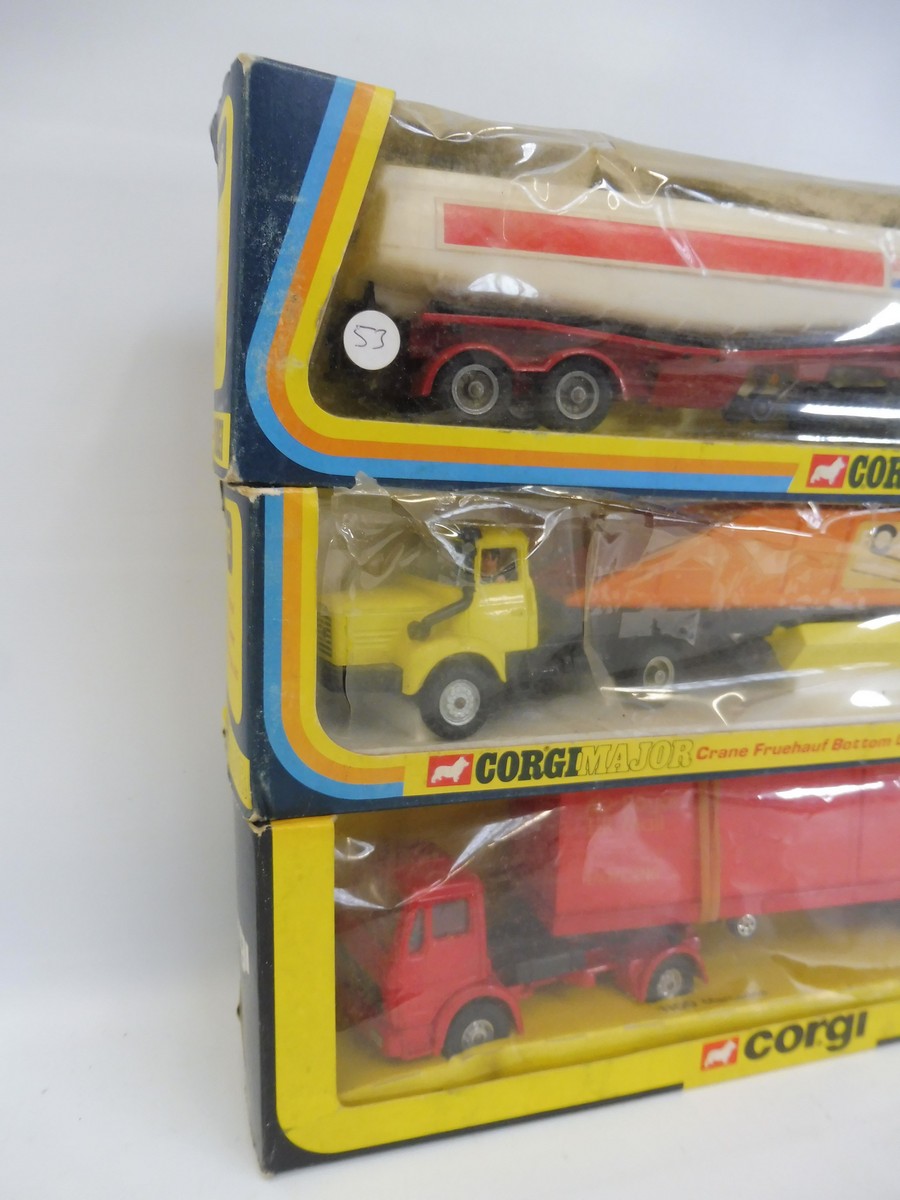 Three 1970s Corgi Major transporters to include the Fruhauf, 1109 Mercedes etc. - Image 3 of 4