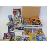 A good collection of Lego to include the Toy Story set, figures not present, partly assembled,