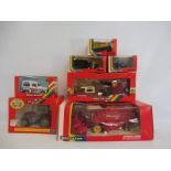 Seven Britains rainbow packs of various eras to include The Massey Ferguson combine and the Land