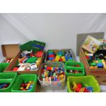 A large quantity of Duplo.