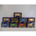 A quantity of circa 1980s boxed Corgi trucks to include the Mercedes tarmac tipper, Pepsi etc.