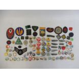 A good collection of mainly 1950s and 1960s pin badges to include motorcycle related, railway,