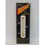 A Nosegay Tobacco enamel advertising thermometer sign in good condition, 7 1/2 x 23".