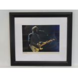 A signed later photograph of Dave Gilmour from Pink Floyd.