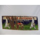 A Hall's Distemper pictorial rectangular enamel sign by Bruton of Palmers Green,48 x 18".