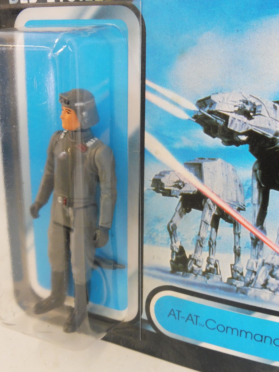 Star Wars - Original carded Return of the Jedi AT-AT Commander tri-logo figure, near mint bubble and - Image 3 of 6