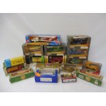 A quantity of assorted boxed die-cast vehicles, mixed genres and scales.