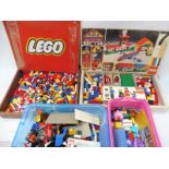 A selection of original Lego, mainly 1970s and later.