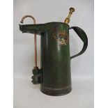 A Cook & Co. Manchester Ltd cylindrical dispenser, with brass fittings.