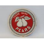 A Pears' Soap circular enamel sign in excellent condition, 7" diameter.