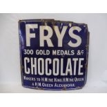 A Fry's Chocolate 300 Gold Medals & Co. rectangular enamel sign, 36 x 36".