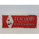 A Teacher's Highland Cream Scotch Whisky illuminated light box, 25 3/4 x 10".