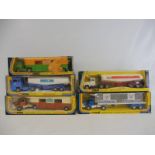 Three 1970s Corgi Major trucks to include the Camion United States Lines container.