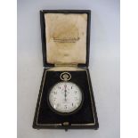 A cased Venner Time Switches Swiss stopwatch.
