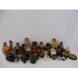 A collection of assorted West German pottery, plus various other ceramics etc.