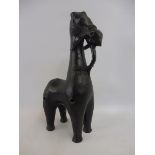 An early Chinese Tang-style horse, 13 1/4" high.