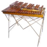 Xylophone. 1930s professional quality wooden instrument. Complete and ready to play. Length