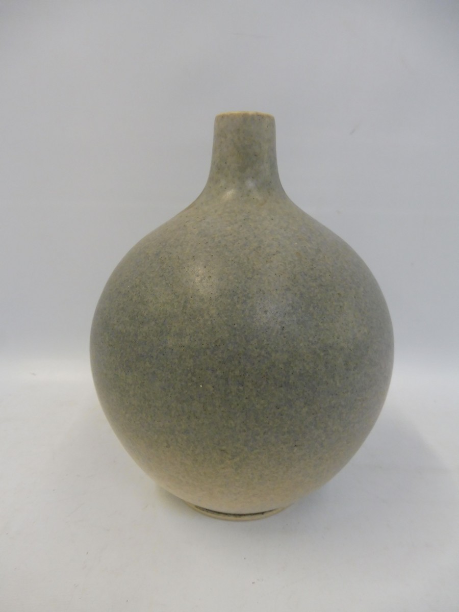 A good bulbous studio pottery vase, signed to base 'ASG', 6 3/4" high.