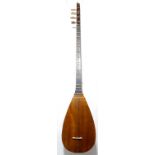 Turkish Saz. 20th century. Appears to be professional quality. It is not fully strung, well made.