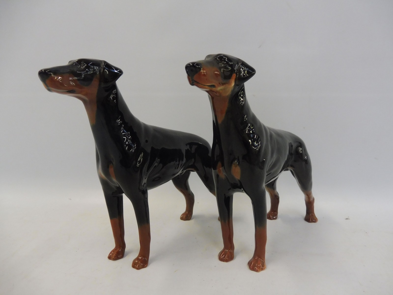 Two Beswick standing dogs.