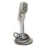 Free standing microphone with swivel head and on/off switch.