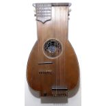 An early 20th century Tenor Stossel lute. Length 53cm. Good general condition. Some wear to the