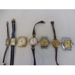 A quantity of wristwatches including one 9ct gold, also a West End Watch Co. and an Art Deco lady'