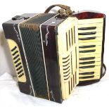 Small piano accordion, spares or repair, 24 bass buttons. Needs new straps and adjustments to the