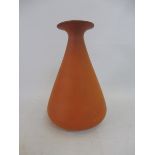 A Chinese terracotta conical vase, 5 3/4" high.