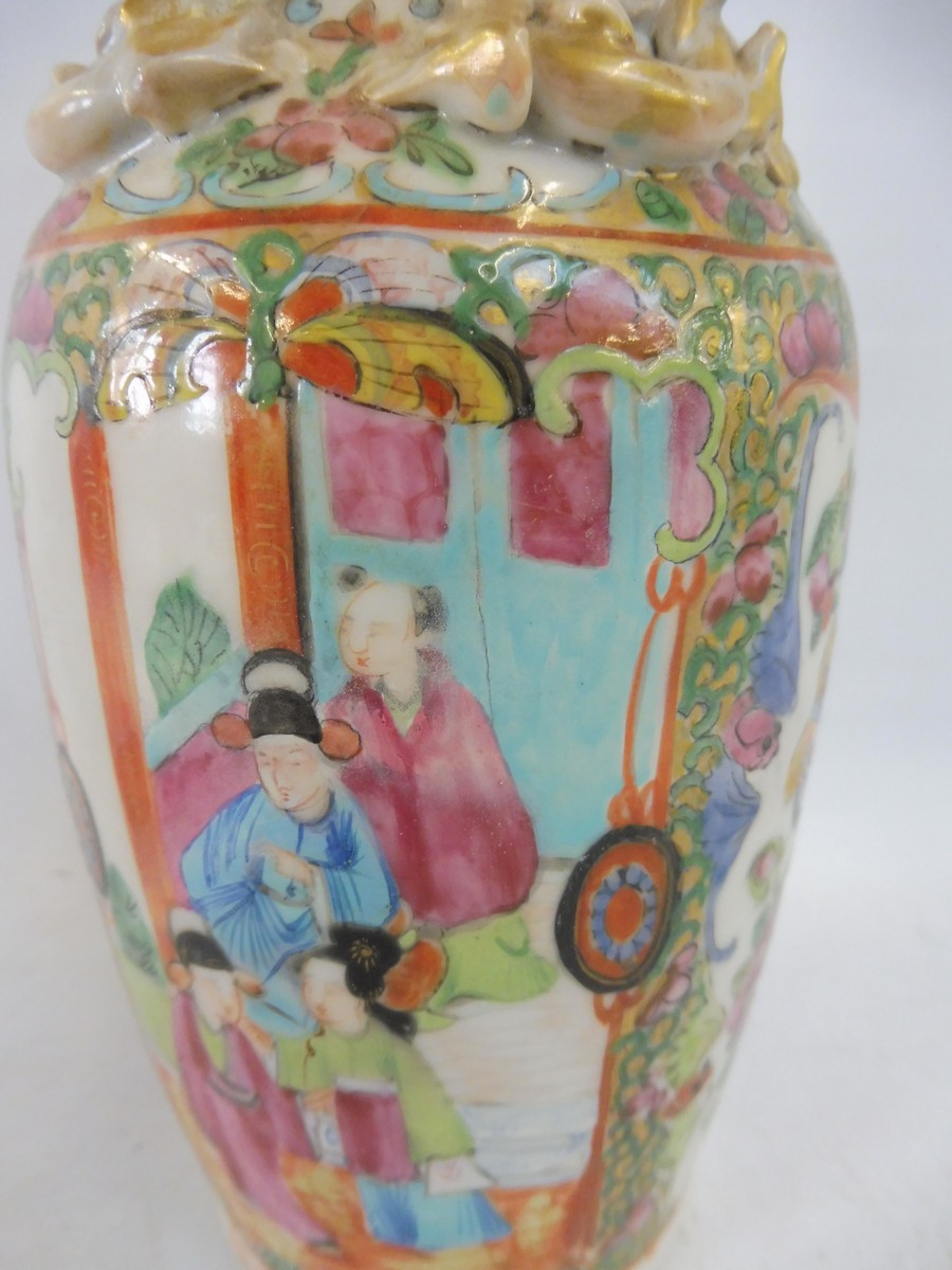 A 19th Century Famille Rose vase, 10" high. - Image 3 of 5