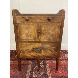 A George III mahogany tray top commode.