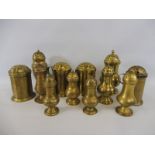 A group of twelve 18th Century brass sifters and dredgers.