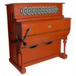 Barrel organ in the style of a piano. Spare cylinder.